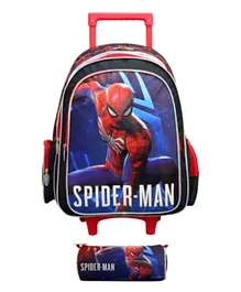 Marvel Spider Man Games Trolley Bag with Pencil Case - 18 Inches