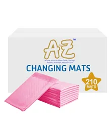 A to Z Pink Disposable Changing Mats -  210 Pieces