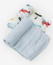 Little Unicorn Deluxe Muslin Swaddle Pack of  2 - Air Show