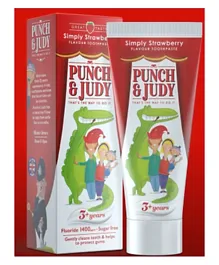 Punch & Judy Strawberry Toothpaste Tube - 50mL