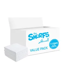Smurfs Disposable Changing Mats - 115 Pieces