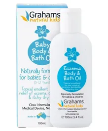 Grahams Natural Baby Eczema Body & Bath Oil - 100 ml