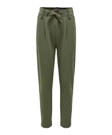 Only Kids Drawcord Pull Up Pants - Olive