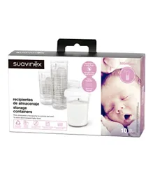 Suavinex Storage Containers L3 Pack of 10 - 200mL Each
