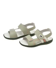 Klin Velcro Closure Sandals - Grey