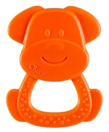 Chicco ECO+ Charlie The Dog Teether Baby Rattle - Orange
