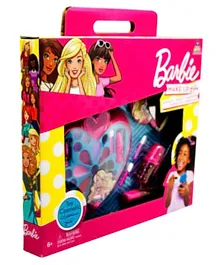 Barbie Pink Heart with 4 Deck Cosmetic Case - Pack of 7 Items