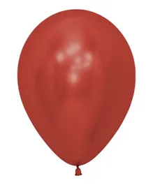 بالونات لاتكس دائرية ريفلكس كريستال أحمر من سيمبرتكس - عبوة من 50