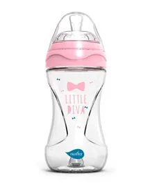 Nuvita Mimic Collection Feeding Bottle with Innovative Teat And Anti-colic System Pink 6031 - 250mL