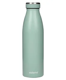 Sistema Stainless Steel Bottle Dark Green - 500ml
