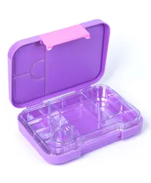 Bonjour Snax Box Uni Clip Bento Mini Lunch Box Unicorn Theme, BPA Free, Phthalate free, Spill-proof, 21 x 16 x 4.5 cm, 5 Years+ - Purple