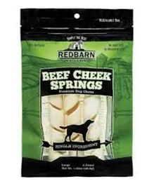 Red Barn Beef Cheek Spring Dog Chews - Pack of 3