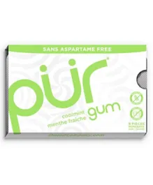 Pur Gum Aspartame Free Coolmint Gum - 9 Pieces
