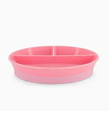 Twistshake Divided Plate - Pastel Pink