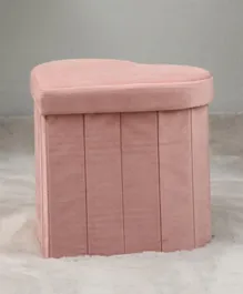 PAN Home Heart Foldable Ottoman - Pink