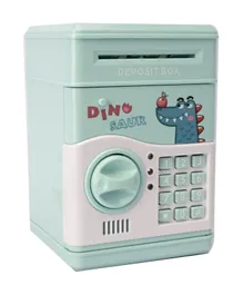 Cartoon Crocodile ATM Piggy Bank, Money Saving for Kids, Durable ABS, 13x12x19cm
