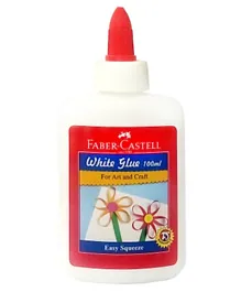 Faber-Castell Glue Bottle With Dispenser White - 100mL