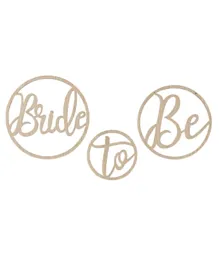 Ginger Ray Wooden Bride To  Be Decoration Hoops