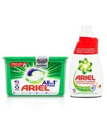 Ariel Pods Original 15s + Ariel Laundry Cleanser