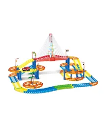 Power Joy Magic Track Bridge Construction Set - 106 Pieces