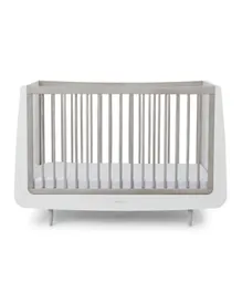 Snuz Kot Skandi Convertible Nursery Cot Bed with 3 Mattress Height – Silver Birch