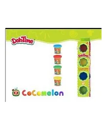 DohTime Cocomelon Bright Colors Dough Buckets Set Pack Of 4  - 28g