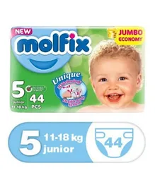 Molfix Jumbo Economy 3D Diaper Junior Size 5 - 44 Pieces