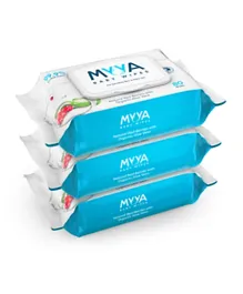 Myya Baby Wipes Pack of 3 - 80 Pieces (each)