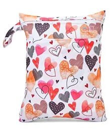 Little Angel Baby Diaper Wet Bag Heart - Multi Color