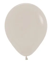 Sempertex Round Latex Balloons White Sand - Pack of 50