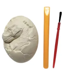 Generic DIY Dinosaur Egg Bone Fossils Excavation Toys - White