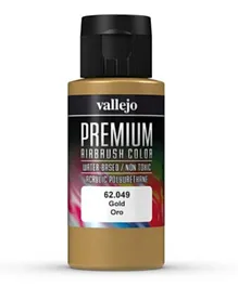 Vallejo Premium Airbrush Color 62.049 Gold - 60mL