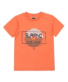 DJ Dutchjeans Surfing Waves T-Shirt - Orange