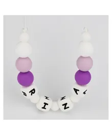 Desert Chomps Little Missy Personalized Silicone Necklace - Purple