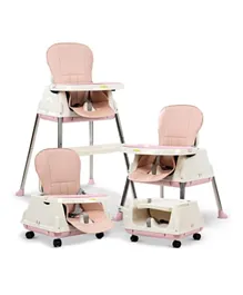 BAYBEE 4 in 1 Baby High Chair - Pink