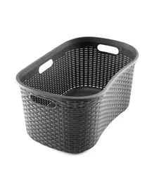Addis Rattan Laundry Basket Charcoal - 40L