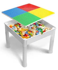 Little Story 4-in-1 Activity Table with Extra Large Blocks - 350 Pieces