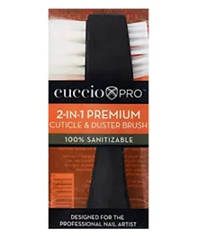 Cuccio Pro 2-in-1 Premium Cuticle & Duster Brush