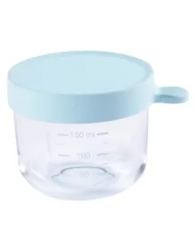 Beaba Light Blue Conservation Jar Glass  - 150 ml