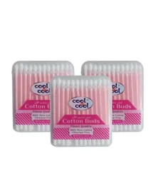 Cool & Cool Cotton Buds Pack of 3 - 50 Pieces each