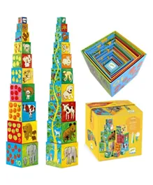 Djeco My Friends Stacking Blocks - 10 Pieces