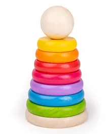Bigjigs First Rainbow Stacker - 9 Pieces