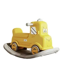 Lovely Baby 2 In 1 Rocking Truck & Ride On - Yellow