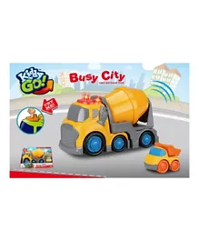 Kiddy Free Wheel Concrete Mixer Truck With Lights & Sound - 19.5cm
