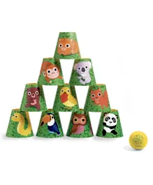 Djeco Knock Them Over Stacking Game - 11 Pieces