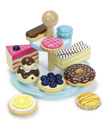 Vilac Wooden Pastry Display Set Assorted Colours - 10 Pieces