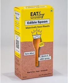 Eatlery Tasty Maxi Palm Oil Free Queen Of Edible Spoon - 10 Pieces