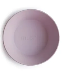 Mushie Dinner Bowl Round Soft Lilac - 2 pieces