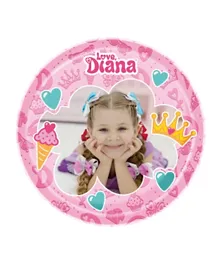 Love Diana Melamine Plate - Pink