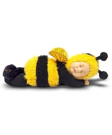 Anne Geddes Baby Bee Soft Body Doll - Black and Yellow